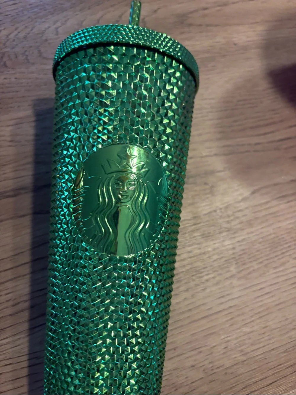 Starbucks Green and Pink Studded Reusable Tumbler Set